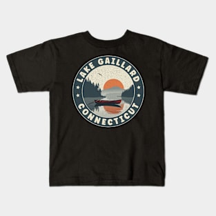 Lake Gaillard Connecticut Sunset Kids T-Shirt